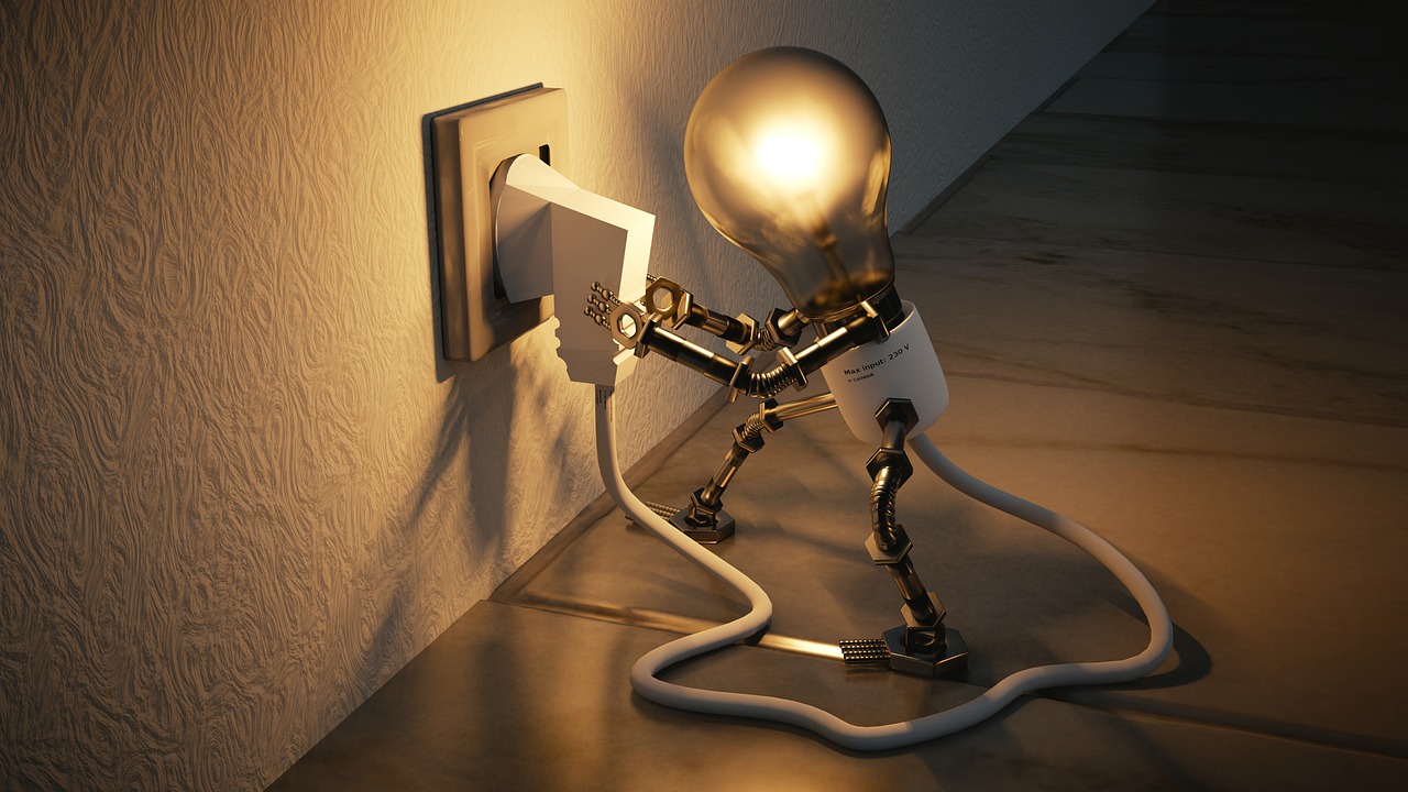 light bulb of ideas